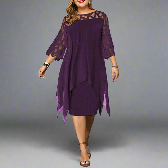 Jamie | Robe midi élégante avec un effet wow