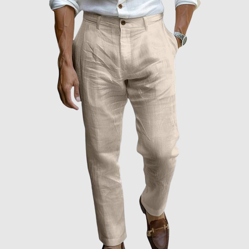 Pantalon en lin chic Saint-Tropez