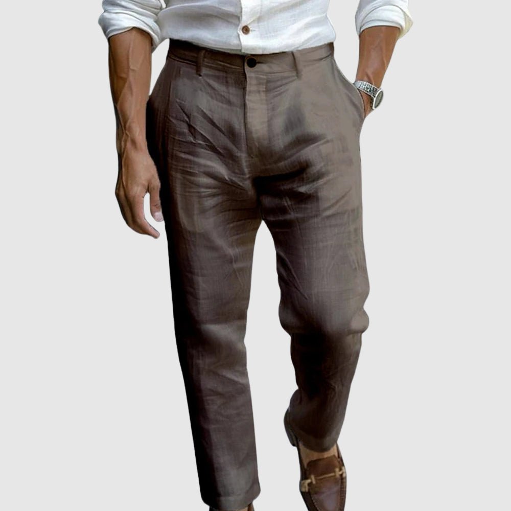 Pantalon en lin chic Saint-Tropez