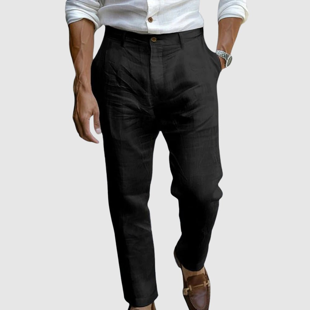 Pantalon en lin chic Saint-Tropez