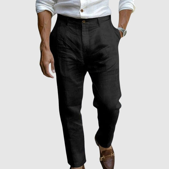 Pantalon en lin chic Saint-Tropez