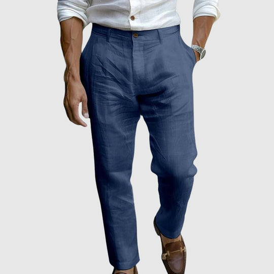 Pantalon en lin chic Saint-Tropez
