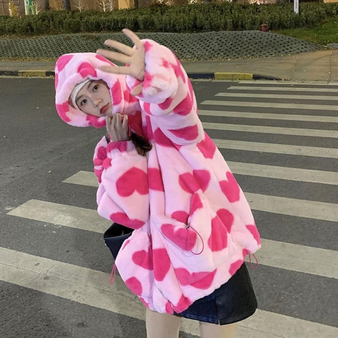 Sandra | Veste douillette et chaude en forme de cœur