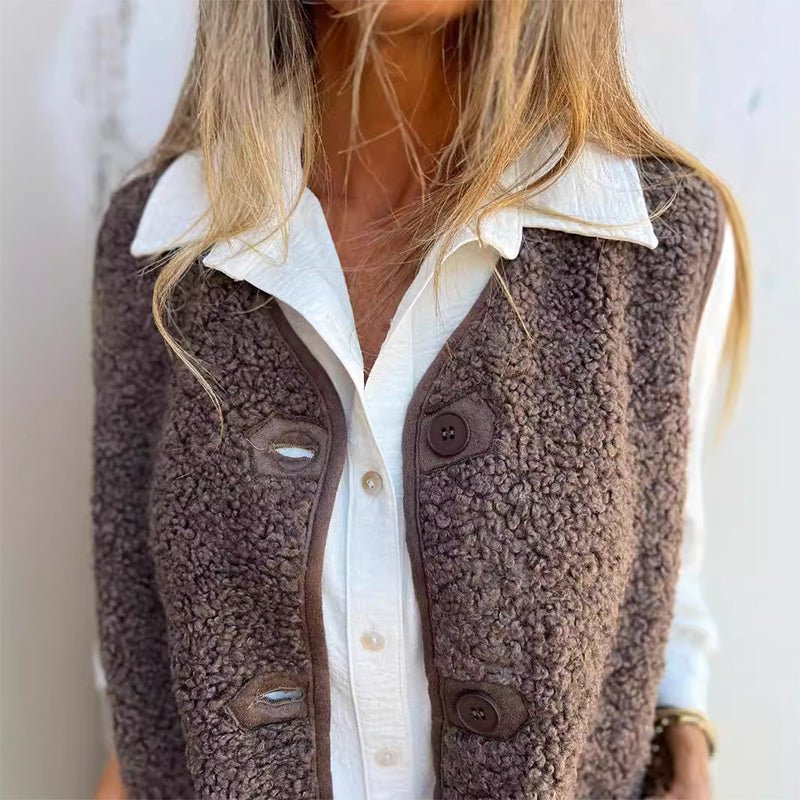 Nouvelle™ | Gilet sans manches avec boutons