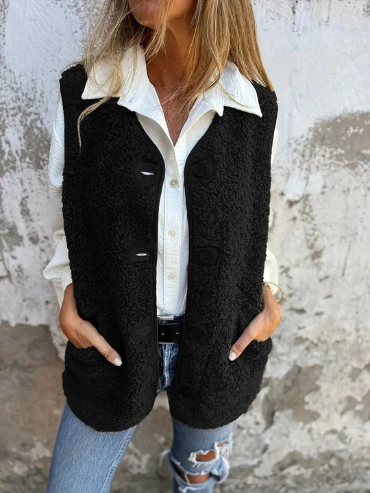 Nouvelle™ | Gilet sans manches avec boutons