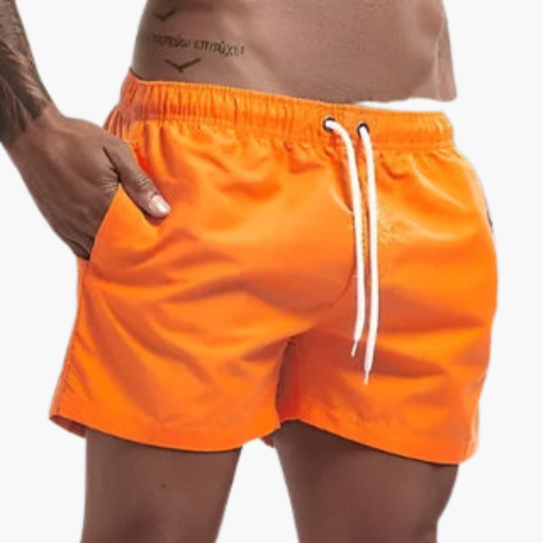 Short de bain à séchage rapide - pour homme au look sportif