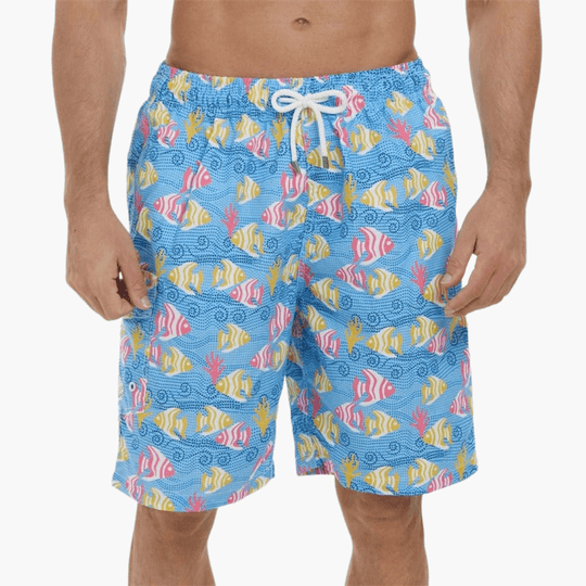 Short à séchage rapide - Short de bain extensible pour homme 