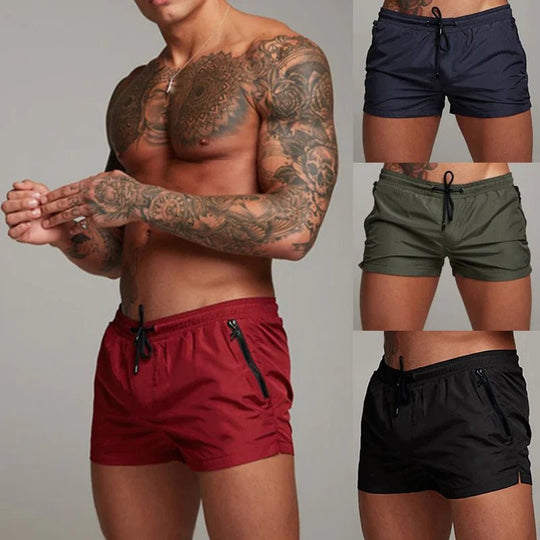Short de bain avec poches zippées