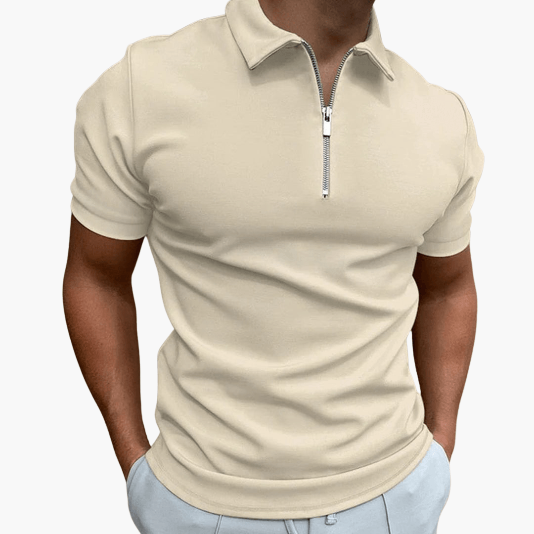 Simon | Herren-Poloshirt mit Reißverschluss