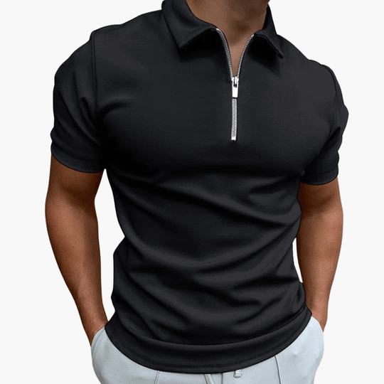 Simon | Herren-Poloshirt mit Reißverschluss