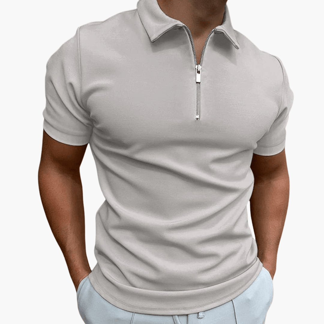 Simon | Herren-Poloshirt mit Reißverschluss