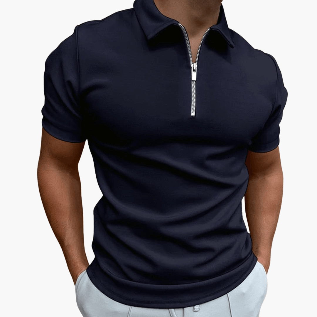 Simon | Herren-Poloshirt mit Reißverschluss