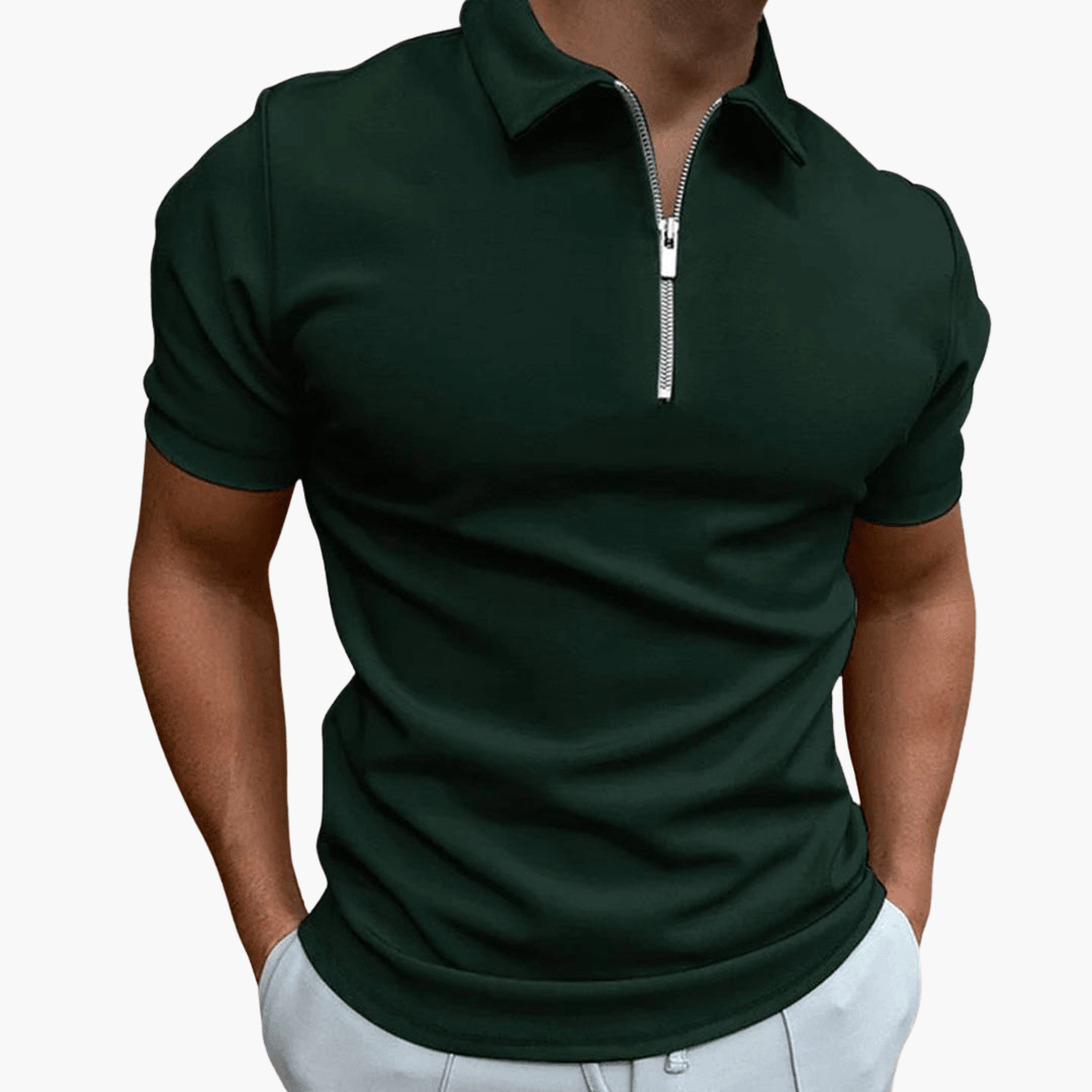 Simon | Herren-Poloshirt mit Reißverschluss