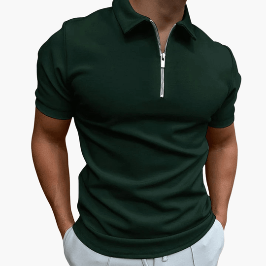 Simon | Herren-Poloshirt mit Reißverschluss