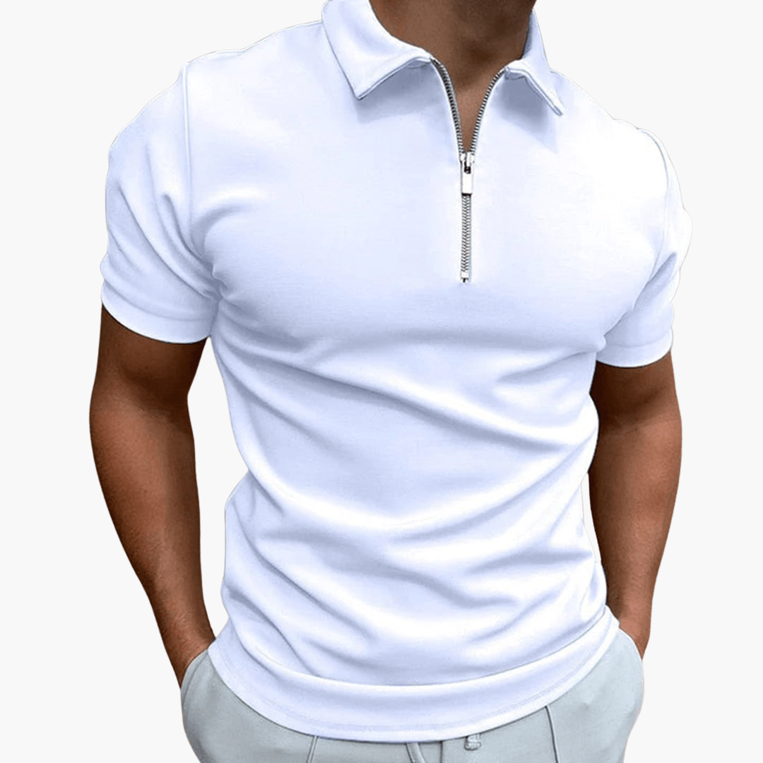 Simon | Herren-Poloshirt mit Reißverschluss