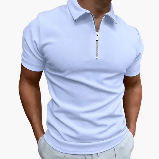 Simon | Herren-Poloshirt mit Reißverschluss