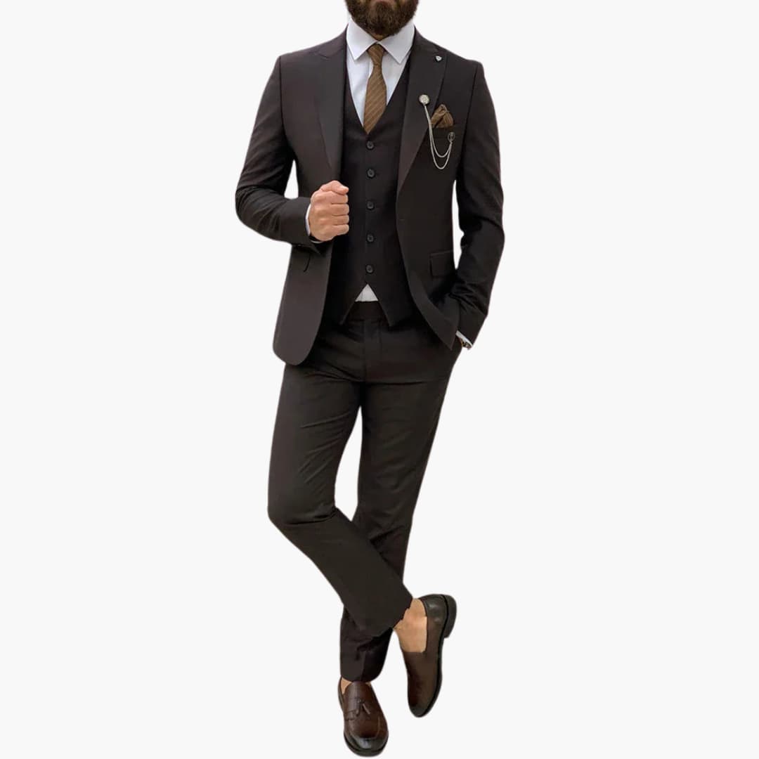 Ensemble de costume slim fit - Costume 3 pièces pour homme pour une tenue de soirée