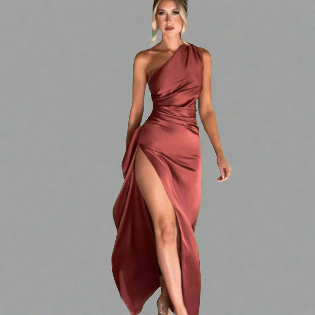 Steffi | Robe longue élégante en tissu haut de gamme