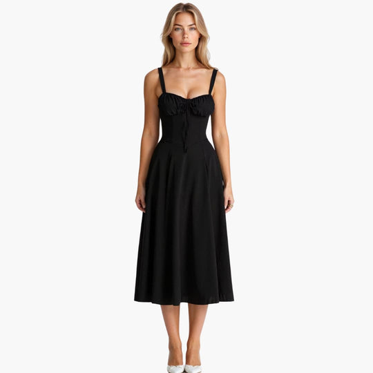 Stella | Robe taille haute qui épouse délicatement le ventre