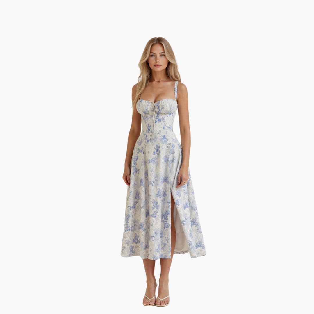 Stella | Robe taille haute qui épouse délicatement le ventre