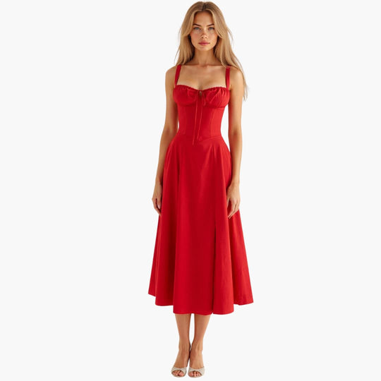 Stella | Robe taille haute qui épouse délicatement le ventre