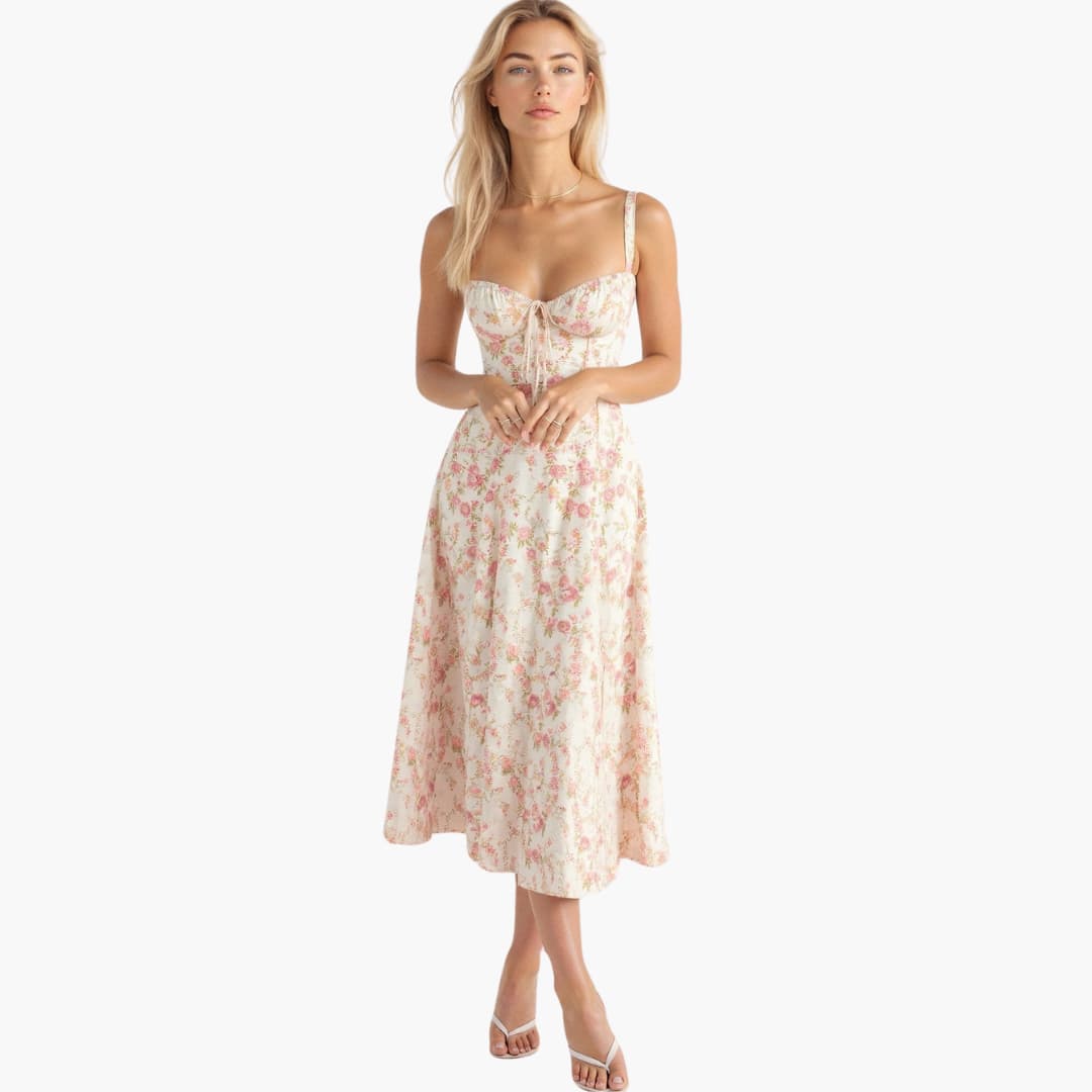 Stella | Robe taille haute qui épouse délicatement le ventre