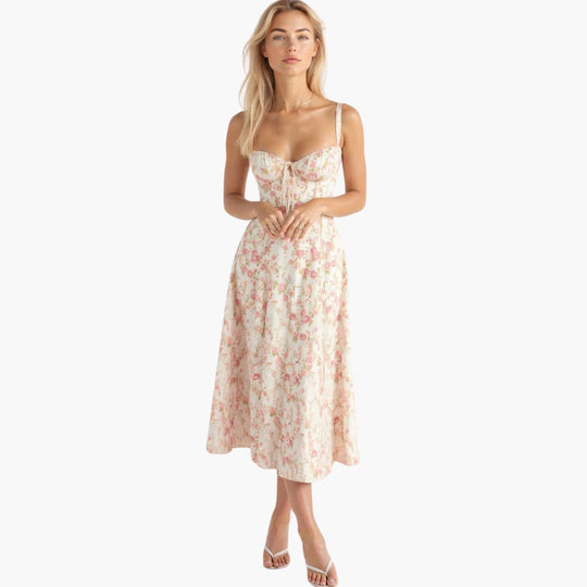 Stella | Robe taille haute qui épouse délicatement le ventre