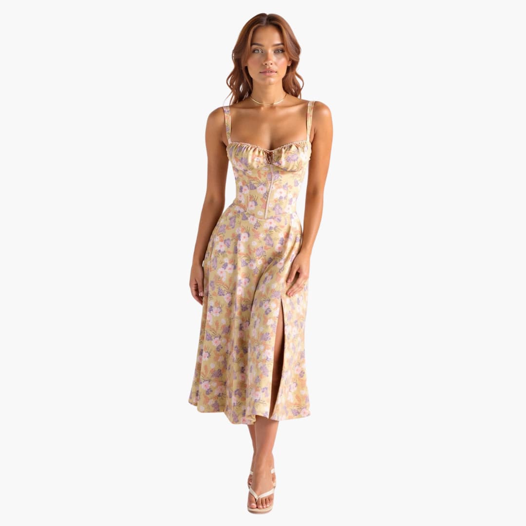Stella | Robe taille haute qui épouse délicatement le ventre