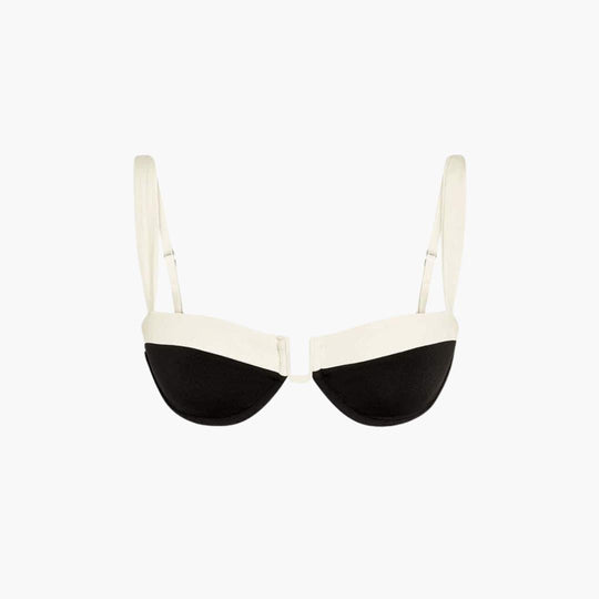 Bikini femme avec maintien et design colorblock – sportif et tendance