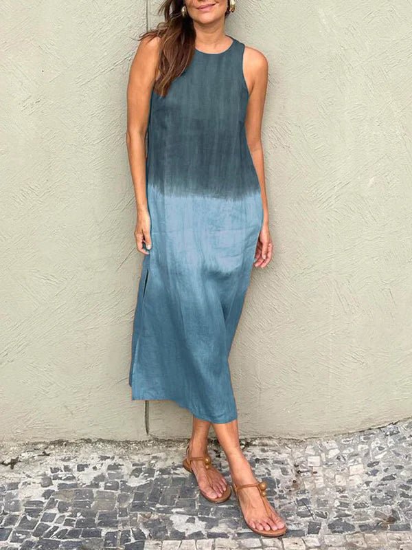 Thérèse | Robe longue aux tons naturels et à la coupe fluide 