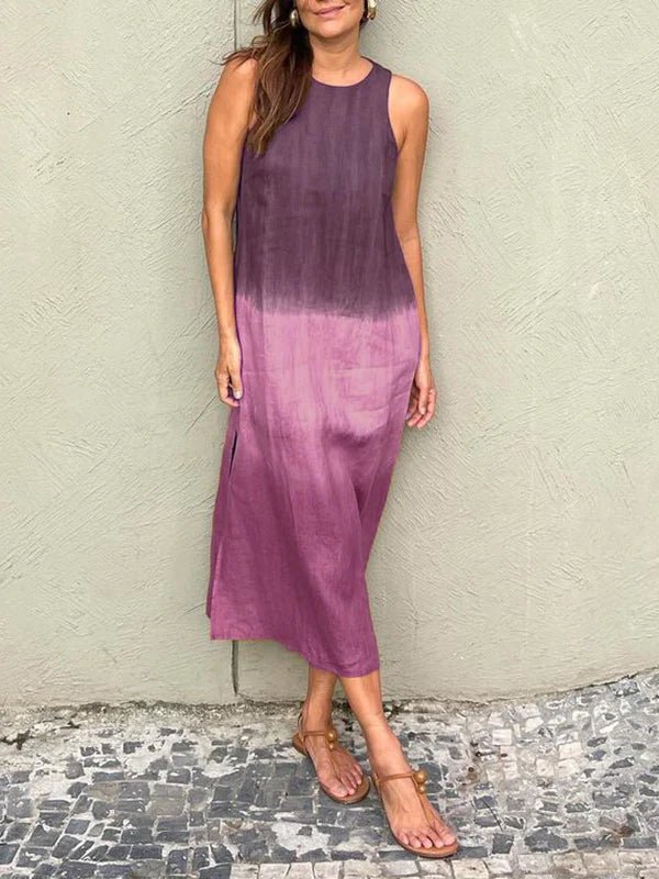 Thérèse | Robe longue aux tons naturels et à la coupe fluide 