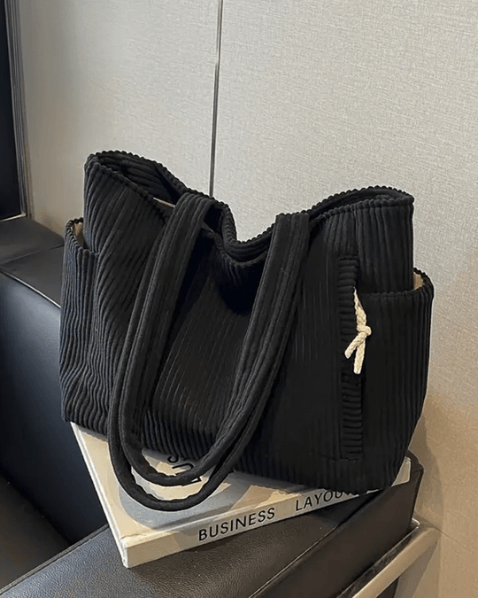 Tilda – Sac fourre-tout à rayures avec détail en cordon