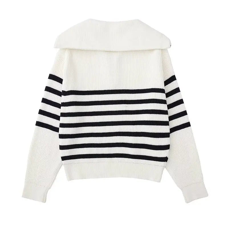 Ulrich | Pull rayé zippé
