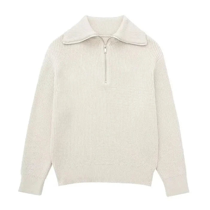 Ulrich | Pull rayé zippé